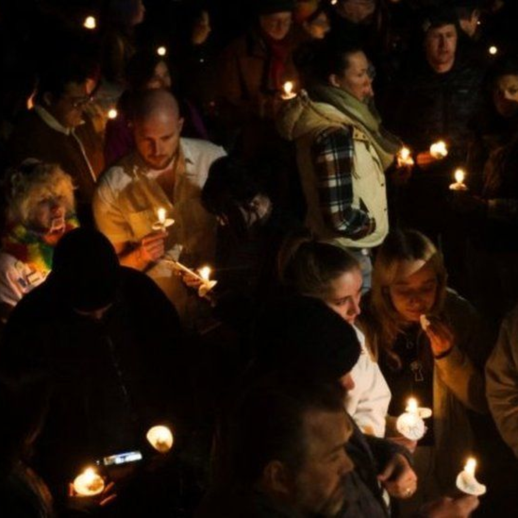 Hundreds of mourners held a vigil in Colorado Springs on Sunday night