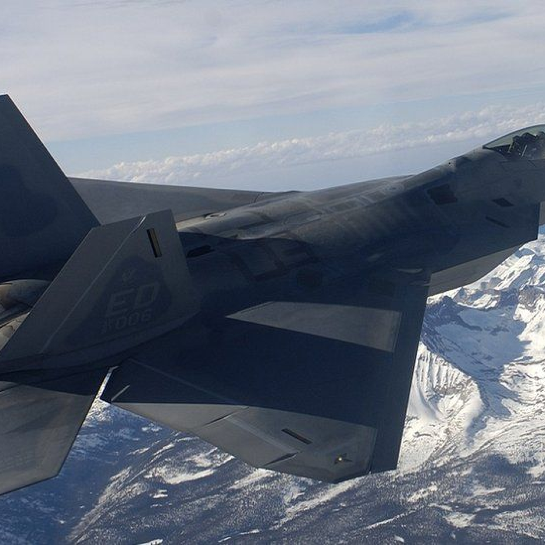 Canada said a US military aircraft F-22, seen here in an archive photograph, shot down the object