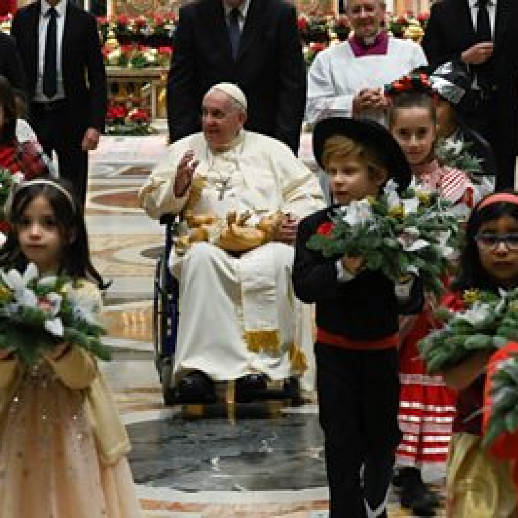 The Pope rebukes people who are 'ravenous' for wealth and power