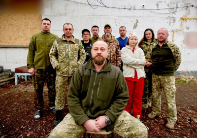 The front line field hospital team  led by Ruslan