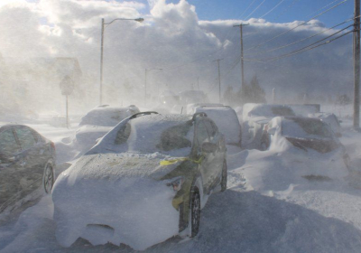Emergency vehicles have been struggling to reach some worst-hit areas in the New York state