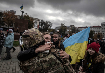 Kherson city was liberated by Ukrainian troops on Friday